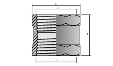 HAN hex socket SS dwg