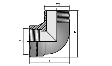 HAN mf thread elbow SMFE dwg